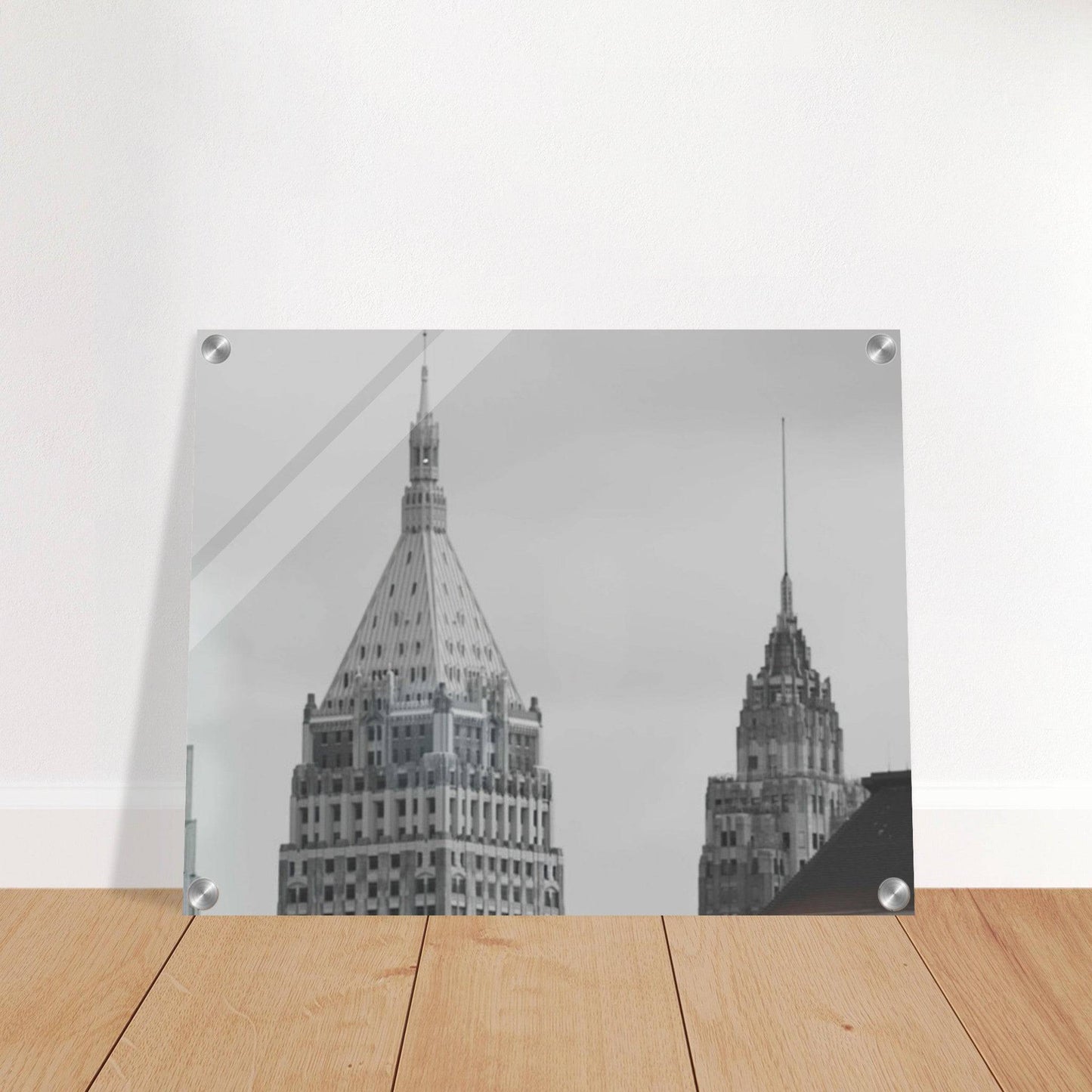 NYC Classic Black and White Acrylic Print New York City Wall Art Home Office Business Commercial Decor Pixio.Co - Pixio.Co