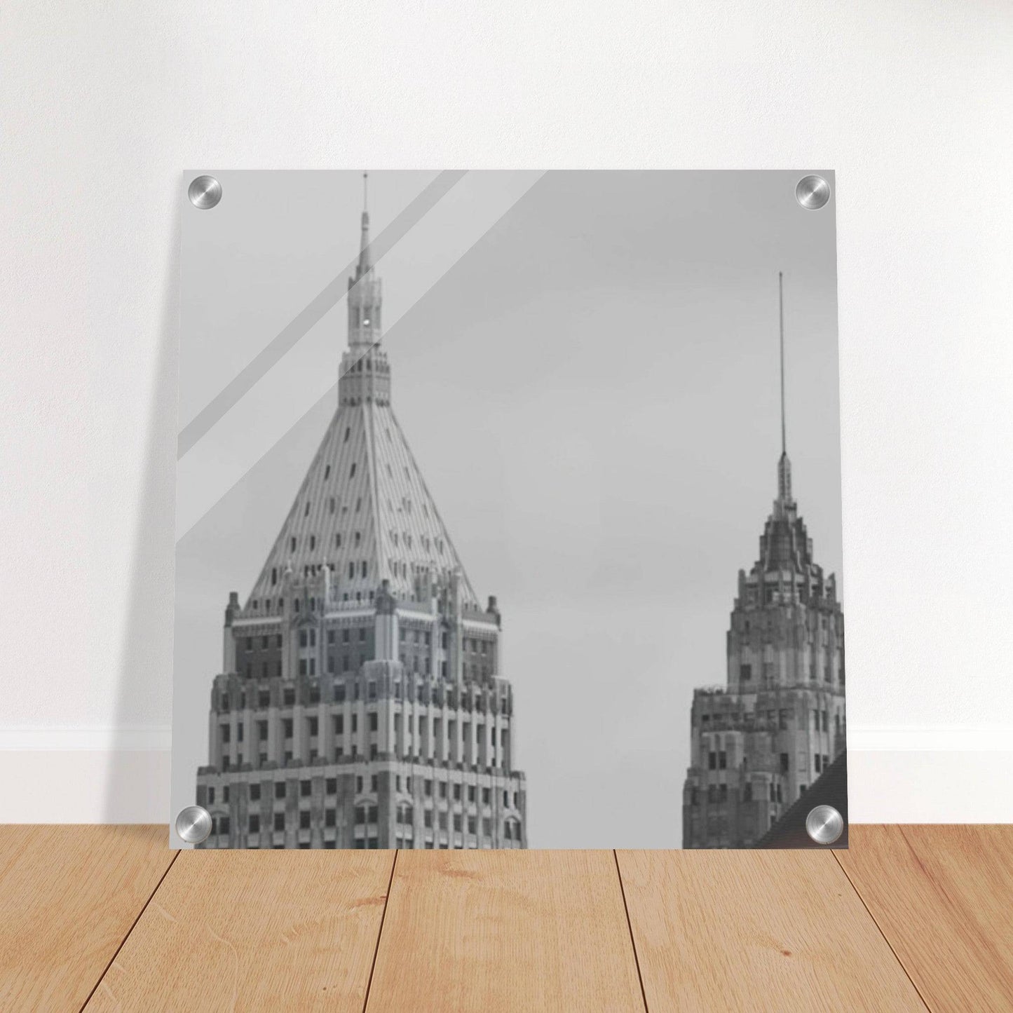 NYC Classic Black and White Acrylic Print New York City Wall Art Home Office Business Commercial Decor Pixio.Co - Pixio.Co
