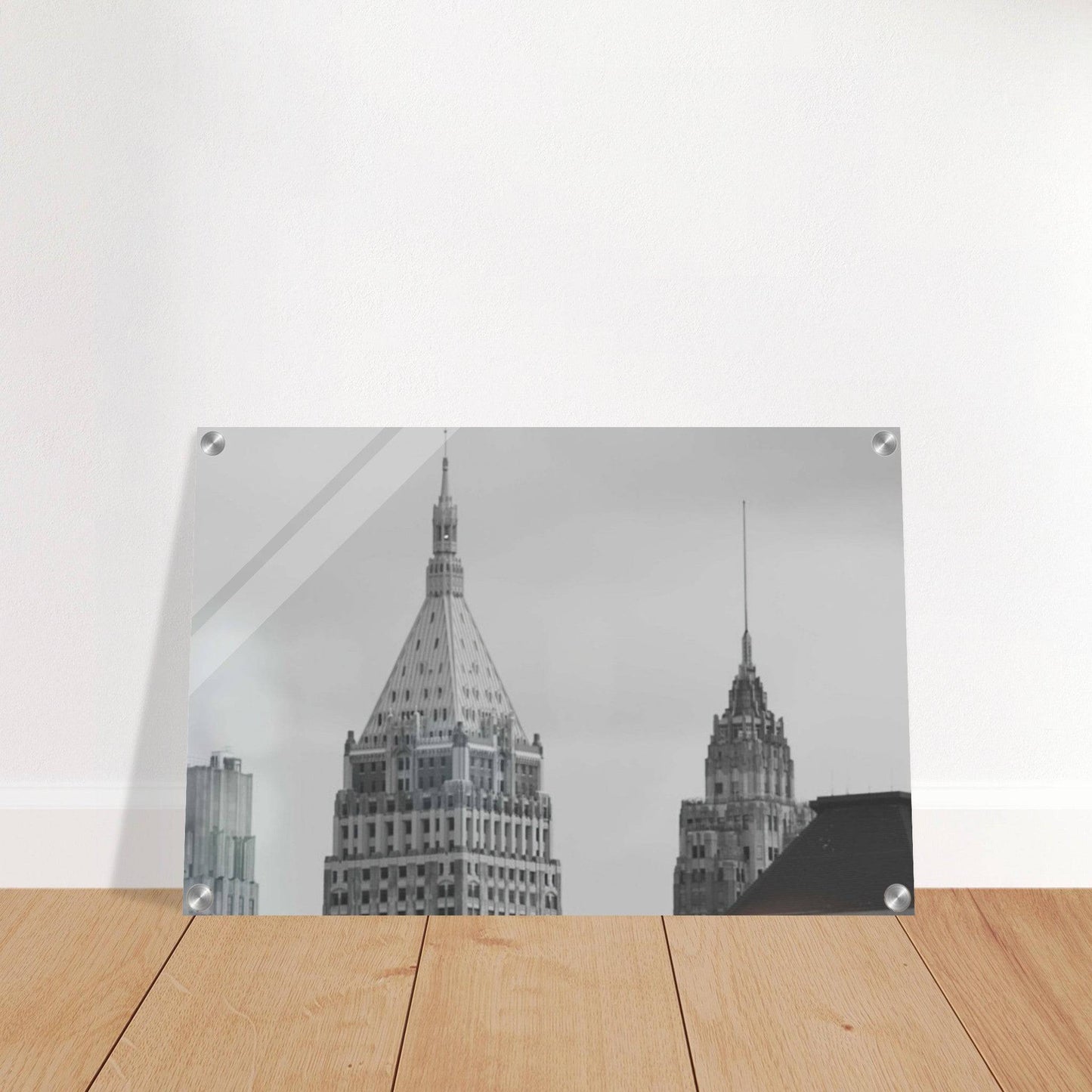 NYC Classic Black and White Acrylic Print New York City Wall Art Home Office Business Commercial Decor Pixio.Co - Pixio.Co
