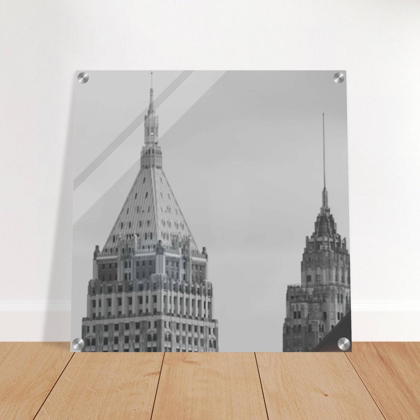 NYC Classic Black and White Acrylic Print New York City Wall Art Home Office Business Commercial Decor Pixio.Co - Pixio.Co