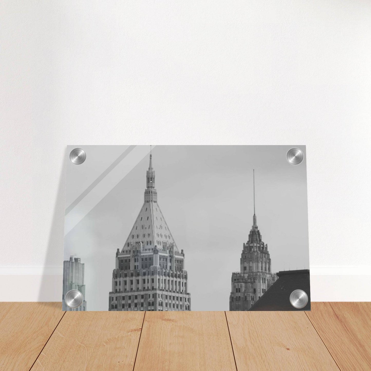 NYC Classic Black and White Acrylic Print New York City Wall Art Home Office Business Commercial Decor Pixio.Co - Pixio.Co