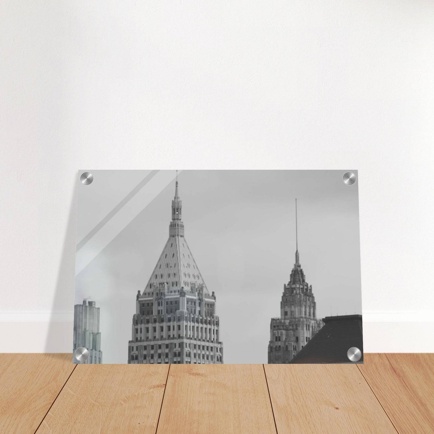NYC Classic Black and White Acrylic Print New York City Wall Art Home Office Business Commercial Decor Pixio.Co - Pixio.Co