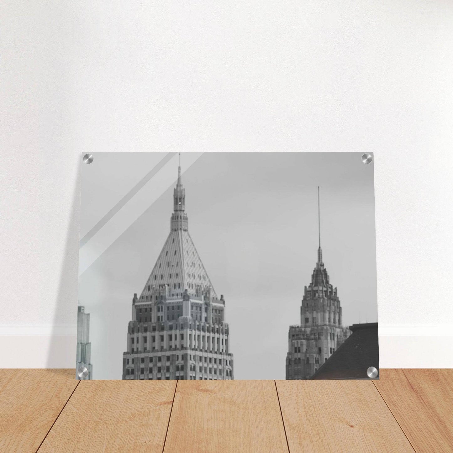 NYC Classic Black and White Acrylic Print New York City Wall Art Home Office Business Commercial Decor Pixio.Co - Pixio.Co