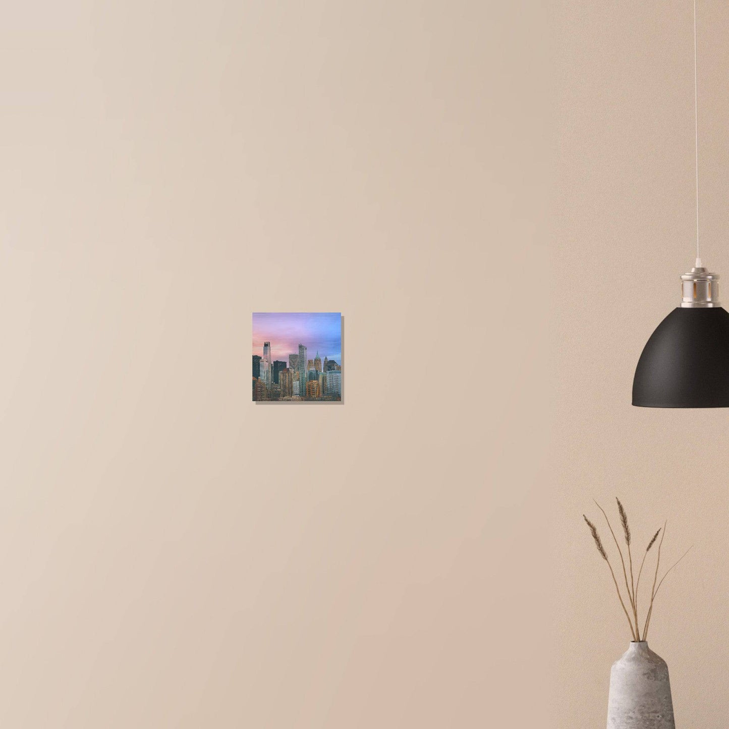 NYC Cotton Candy Classic Brushed Aluminum Wall Art Home Business Commercial Decor Pixio.Co - Pixio.Co