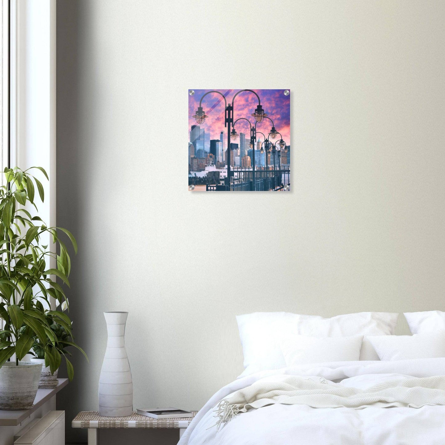 NYC Lights Acrylic Frame New York City Wall Art Home Office Business Commercial Decor Pixio.Co - Pixio.Co