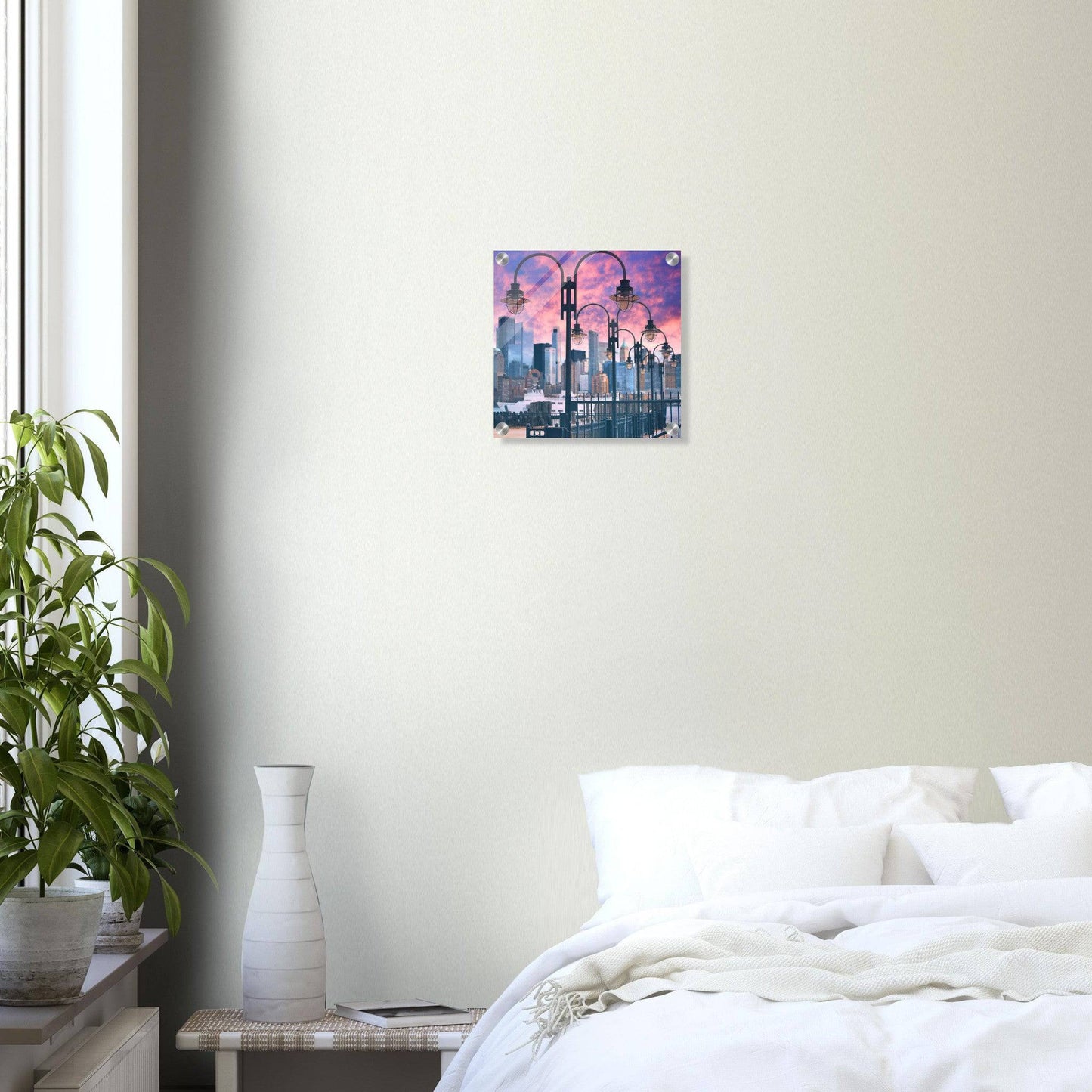 NYC Lights Acrylic Frame New York City Wall Art Home Office Business Commercial Decor Pixio.Co - Pixio.Co