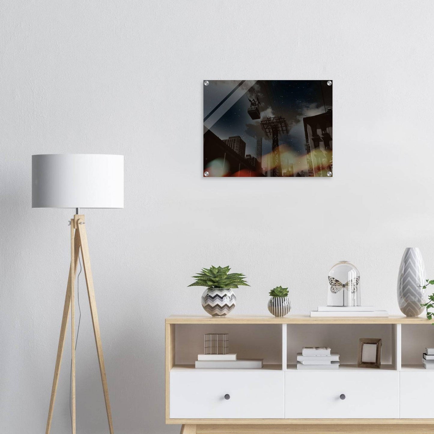 Roosevelt Island Galaxy Tramway Acrylic Print NYC East River Print New York City Wall Art Home Office Business Commercial Decor Pixio.Co - Pixio.Co