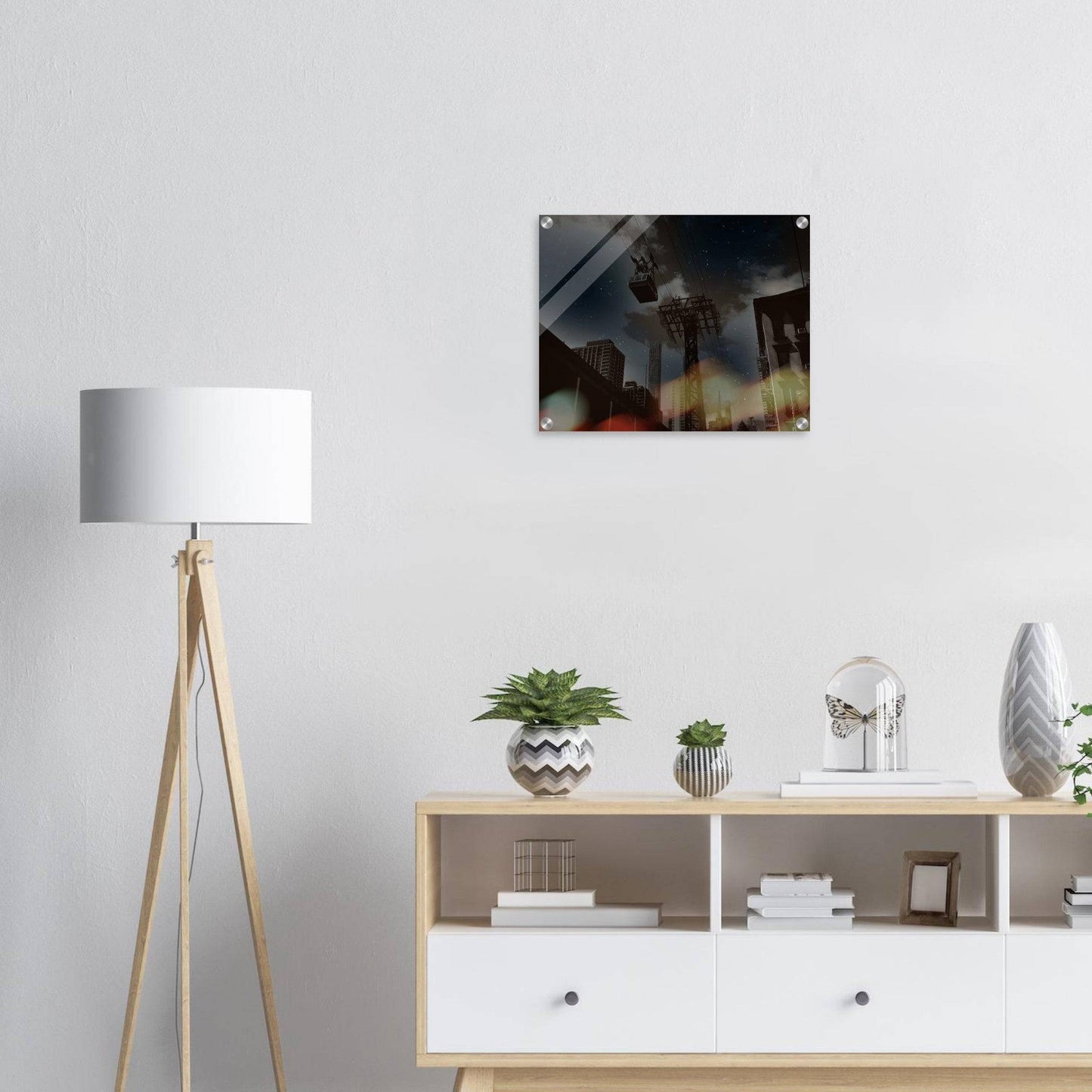 Roosevelt Island Galaxy Tramway Acrylic Print NYC East River Print New York City Wall Art Home Office Business Commercial Decor Pixio.Co - Pixio.Co