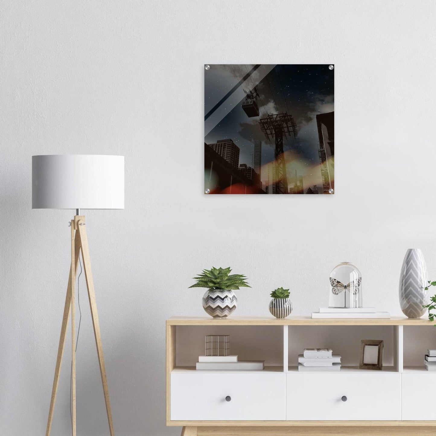 Roosevelt Island Galaxy Tramway Acrylic Print NYC East River Print New York City Wall Art Home Office Business Commercial Decor Pixio.Co - Pixio.Co