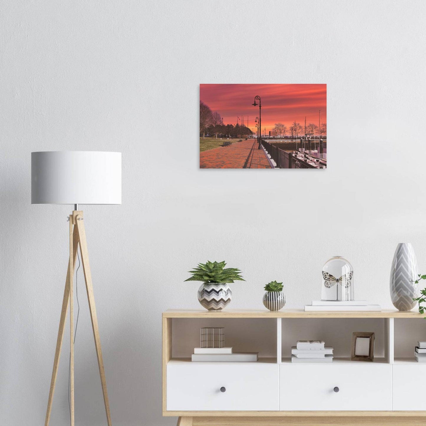 Scenic Park Tamarind Sky Aluminum Print New York City Wall Art Home Office Business Commercial Decor Pixio.Co - Pixio.Co