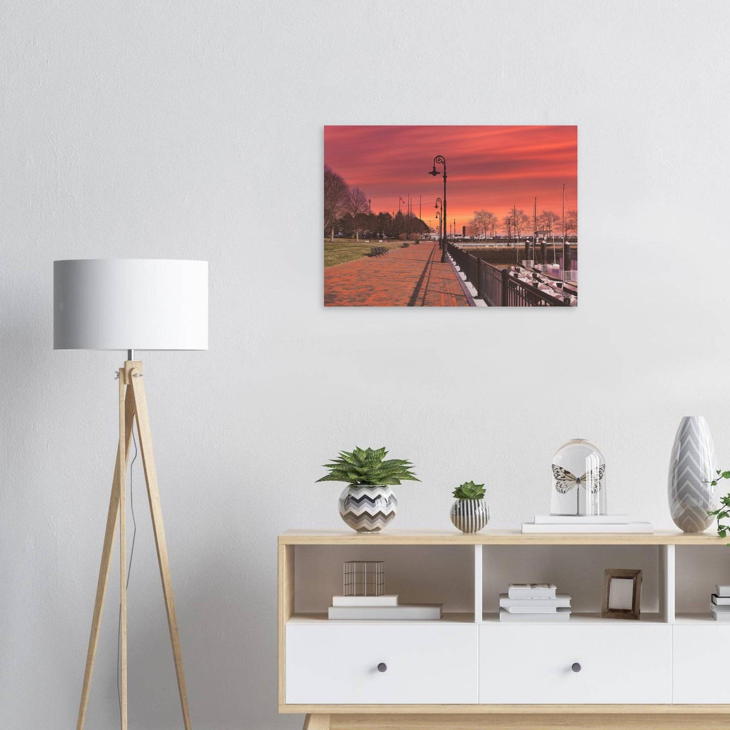Scenic Park Tamarind Sky Aluminum Print New York City Wall Art Home Office Business Commercial Decor Pixio.Co - Pixio.Co