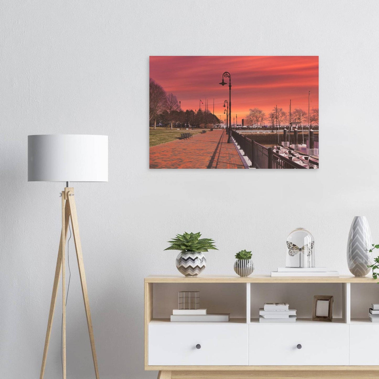 Scenic Park Tamarind Sky Aluminum Print New York City Wall Art Home Office Business Commercial Decor Pixio.Co - Pixio.Co