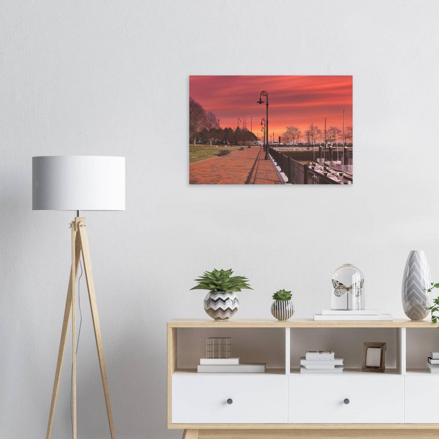 Scenic Park Tamarind Sky Aluminum Print New York City Wall Art Home Office Business Commercial Decor Pixio.Co - Pixio.Co