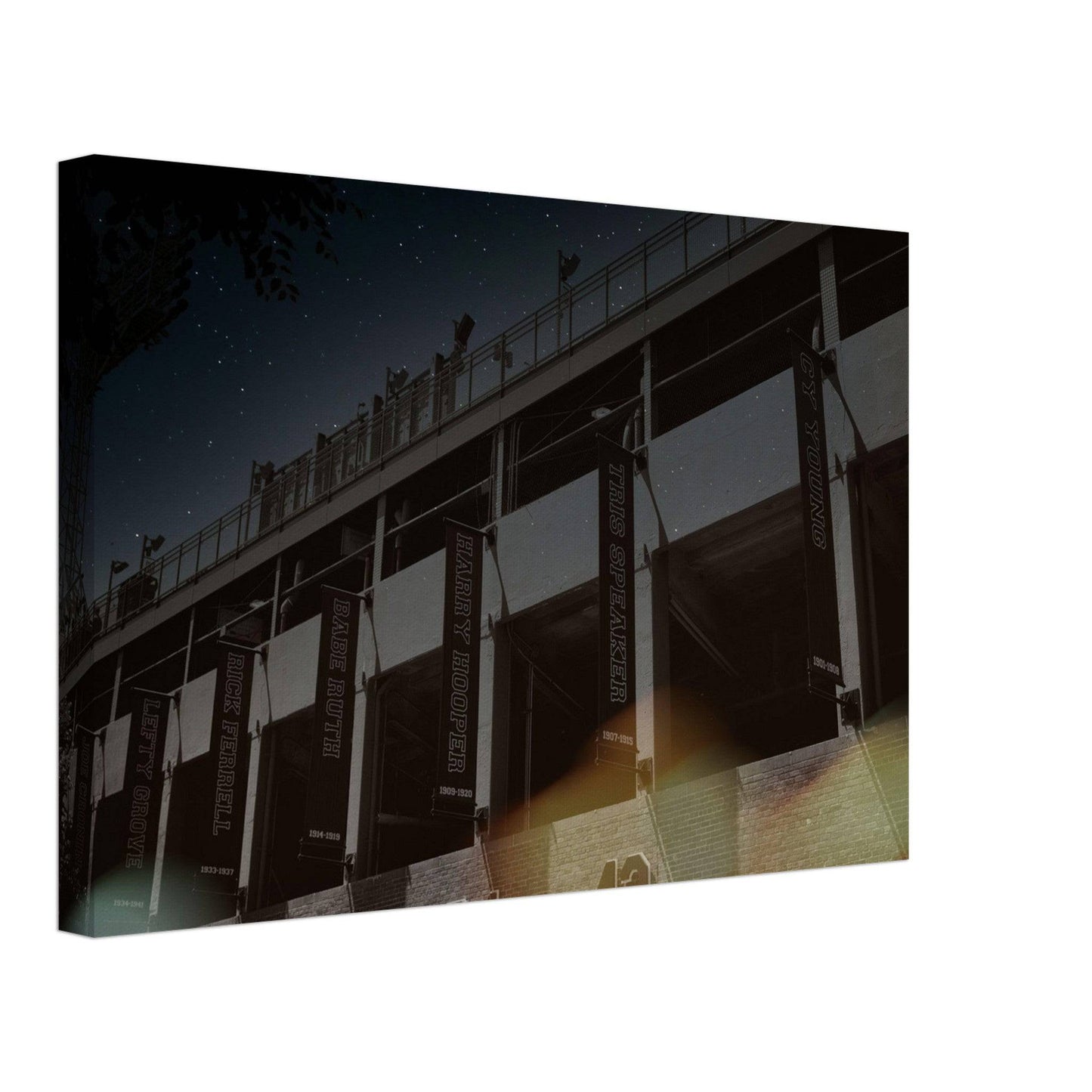 Fenway Galaxy Red Sox Hall of Famer Canvas Boston Massachusetts Wall Art Home Office Business Commercial Decor Pixio.Co - Pixio.Co