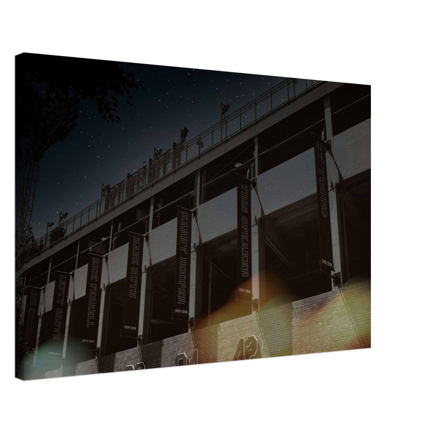 Fenway Galaxy Red Sox Hall of Famer Canvas Boston Massachusetts Wall Art Home Office Business Commercial Decor Pixio.Co - Pixio.Co