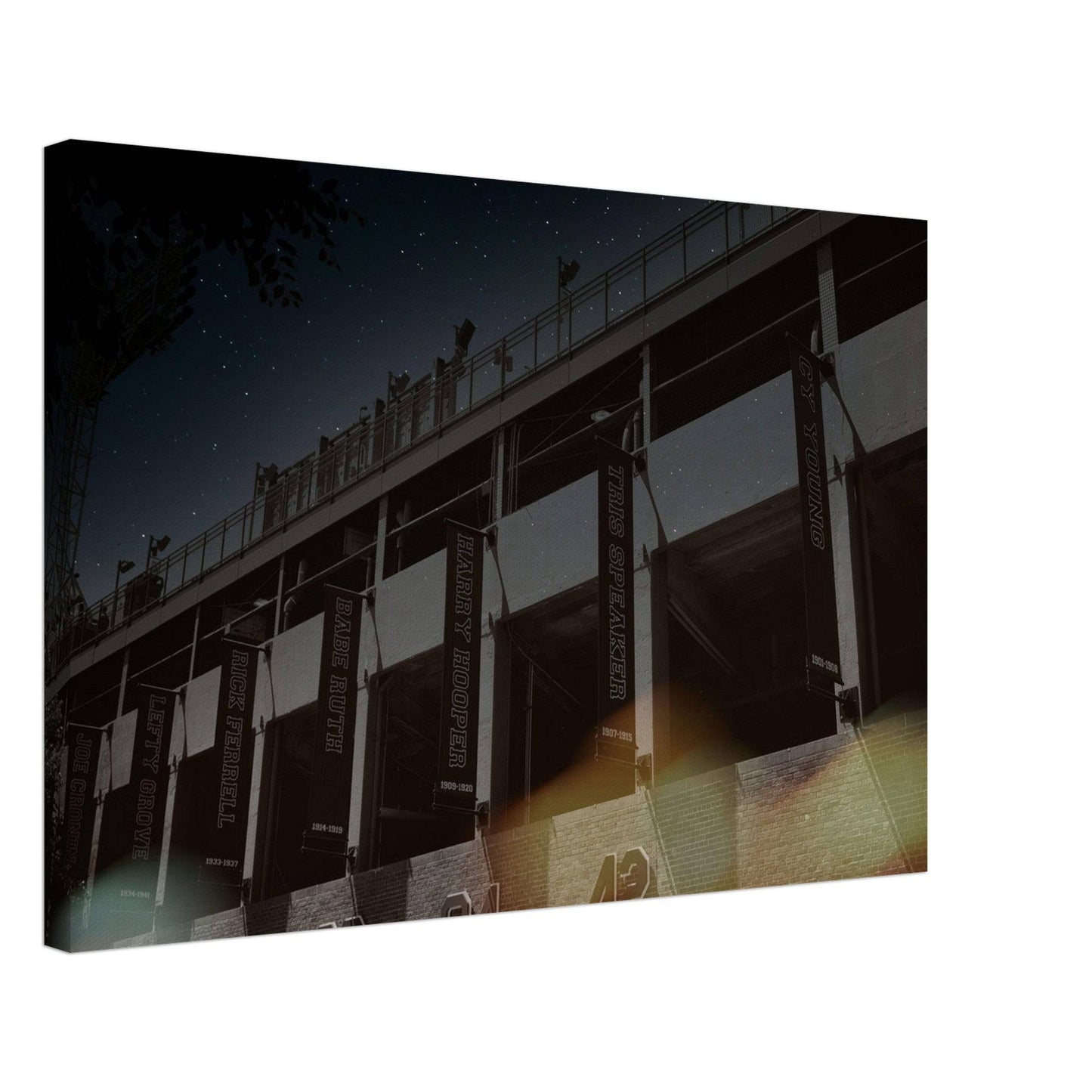 Fenway Galaxy Red Sox Hall of Famer Canvas Boston Massachusetts Wall Art Home Office Business Commercial Decor Pixio.Co - Pixio.Co