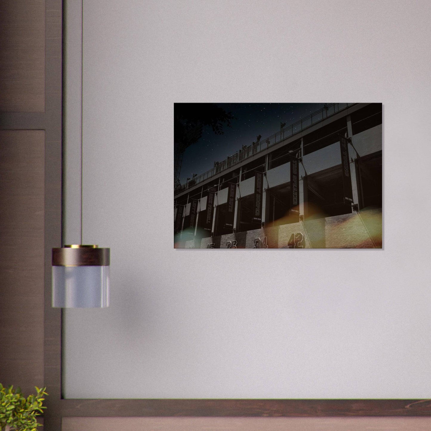Fenway Galaxy Red Sox Hall of Famer Canvas Boston Massachusetts Wall Art Home Office Business Commercial Decor Pixio.Co - Pixio.Co