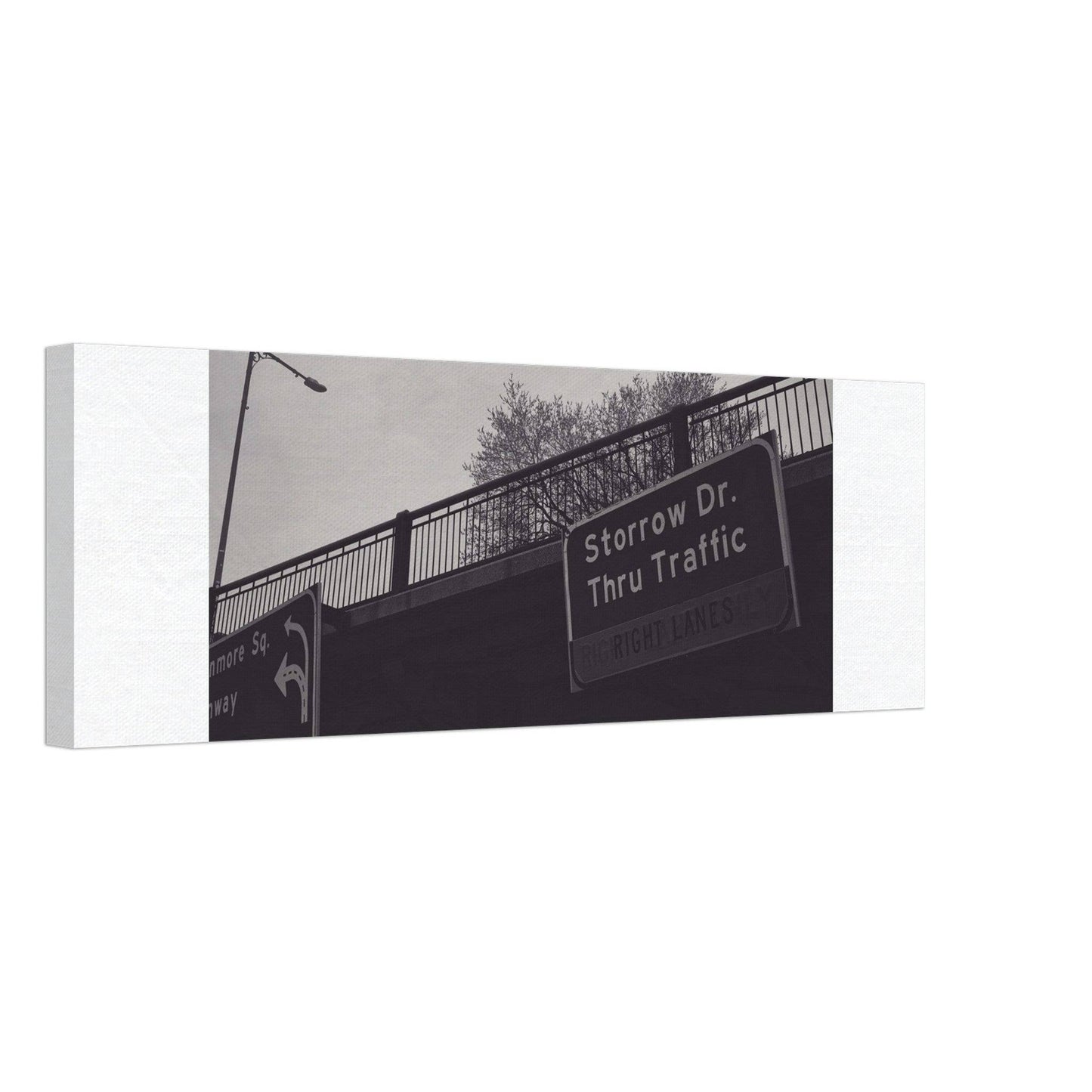 Boston Storrow Drive Black and White - Canvas - Pixio.Co