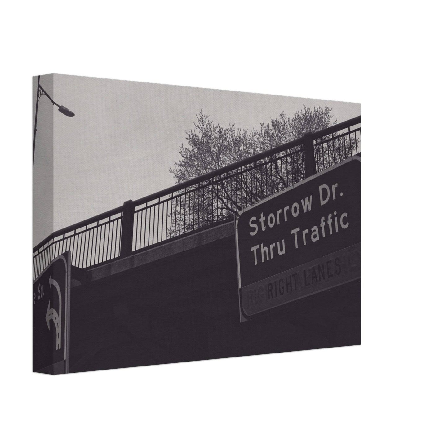 Boston Storrow Drive Black and White - Canvas - Pixio.Co