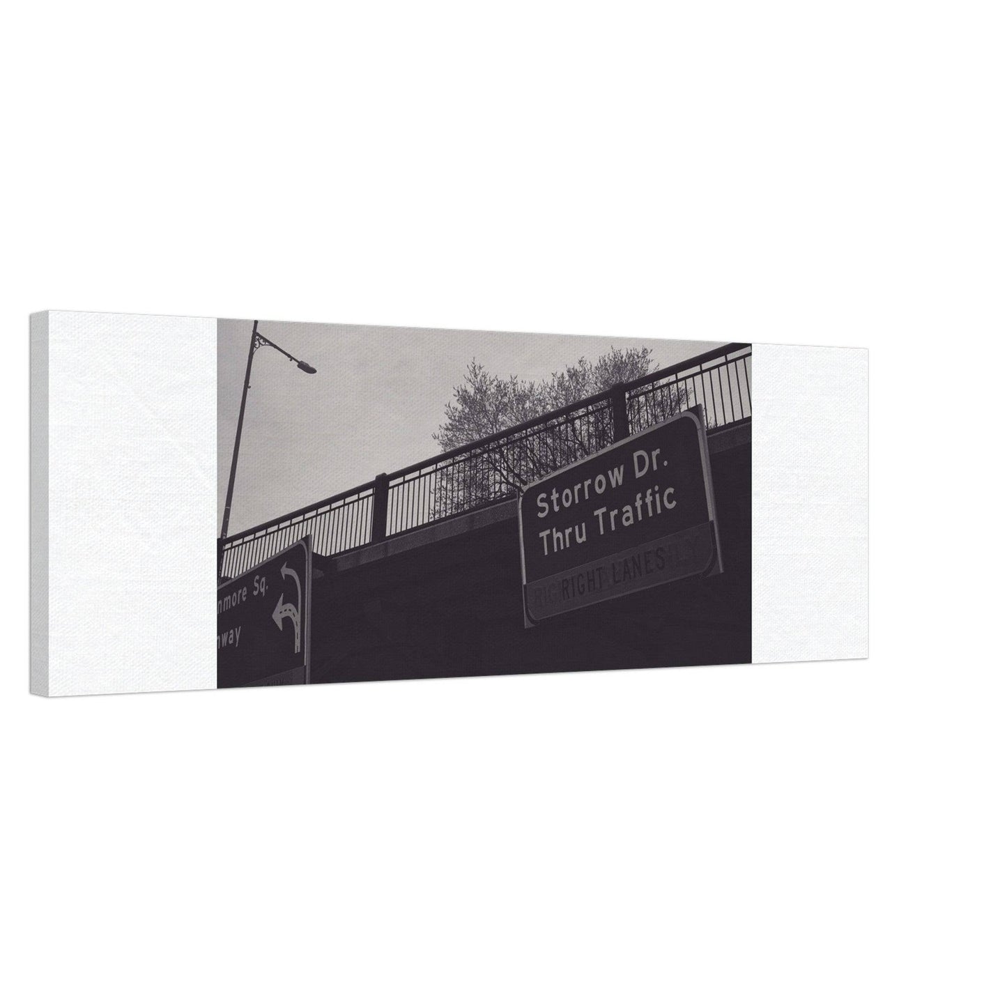 Boston Storrow Drive Black and White - Canvas - Pixio.Co