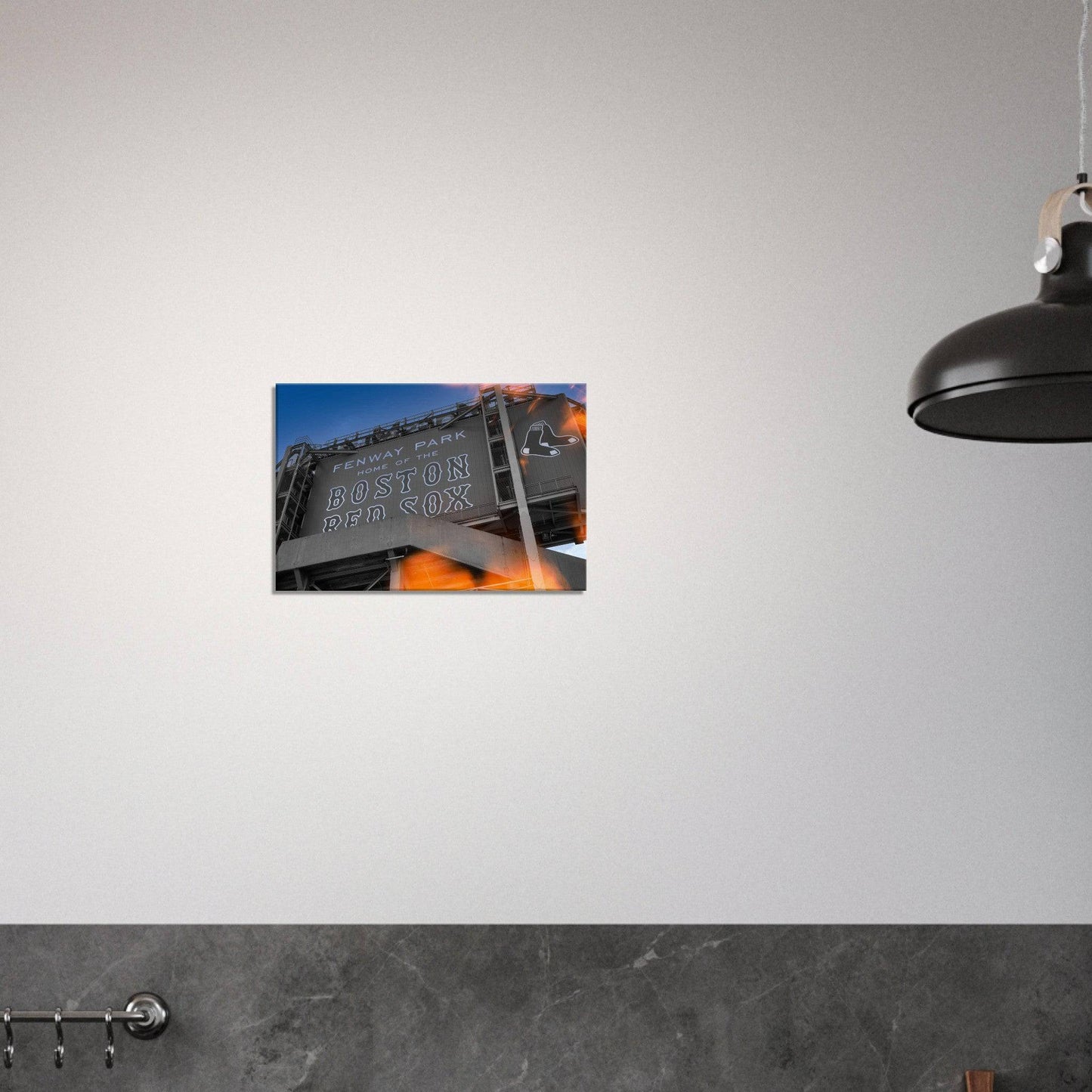 Fenway Home of Boston Sun Burst Canvas Massachusetts Red Sox Wall Art Home Office Business Commercial Decor Pixio.Co - Pixio.Co