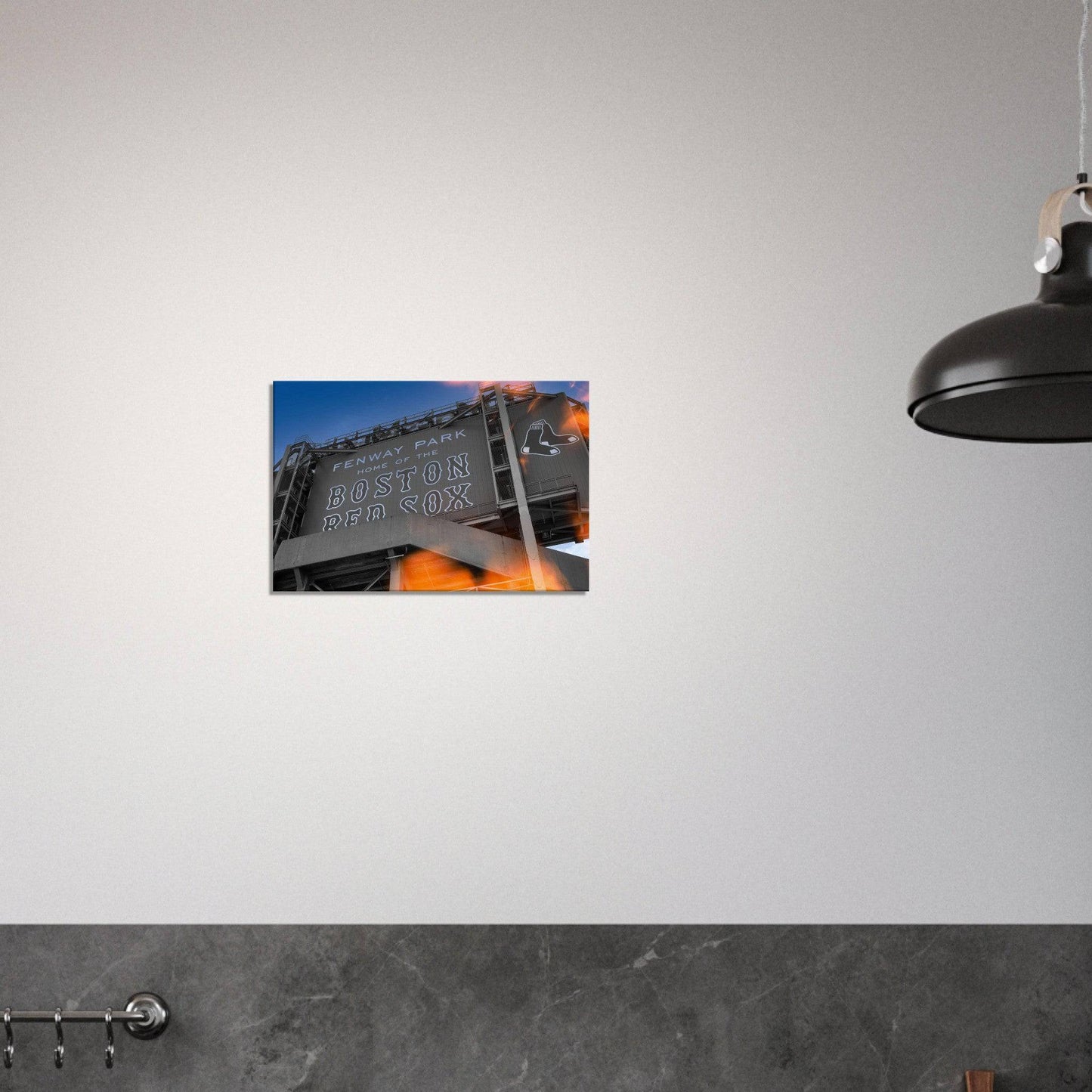 Fenway Home of Boston Sun Burst Canvas Massachusetts Red Sox Wall Art Home Office Business Commercial Decor Pixio.Co - Pixio.Co