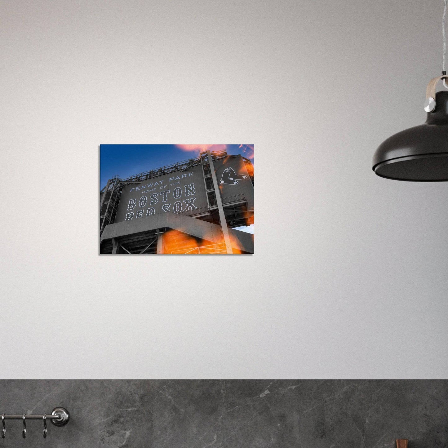 Fenway Home of Boston Sun Burst Canvas Massachusetts Red Sox Wall Art Home Office Business Commercial Decor Pixio.Co - Pixio.Co
