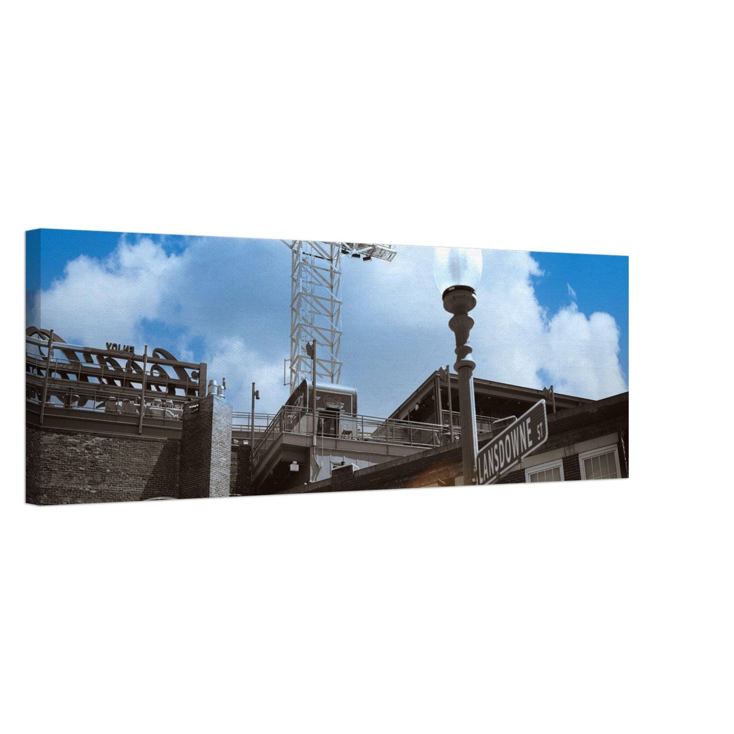 Lansdowne Blue Sky Canvas Boston Massachusetts Fenway Wall Art Home Office Business Commercial Decor Pixio.Co - Pixio.Co