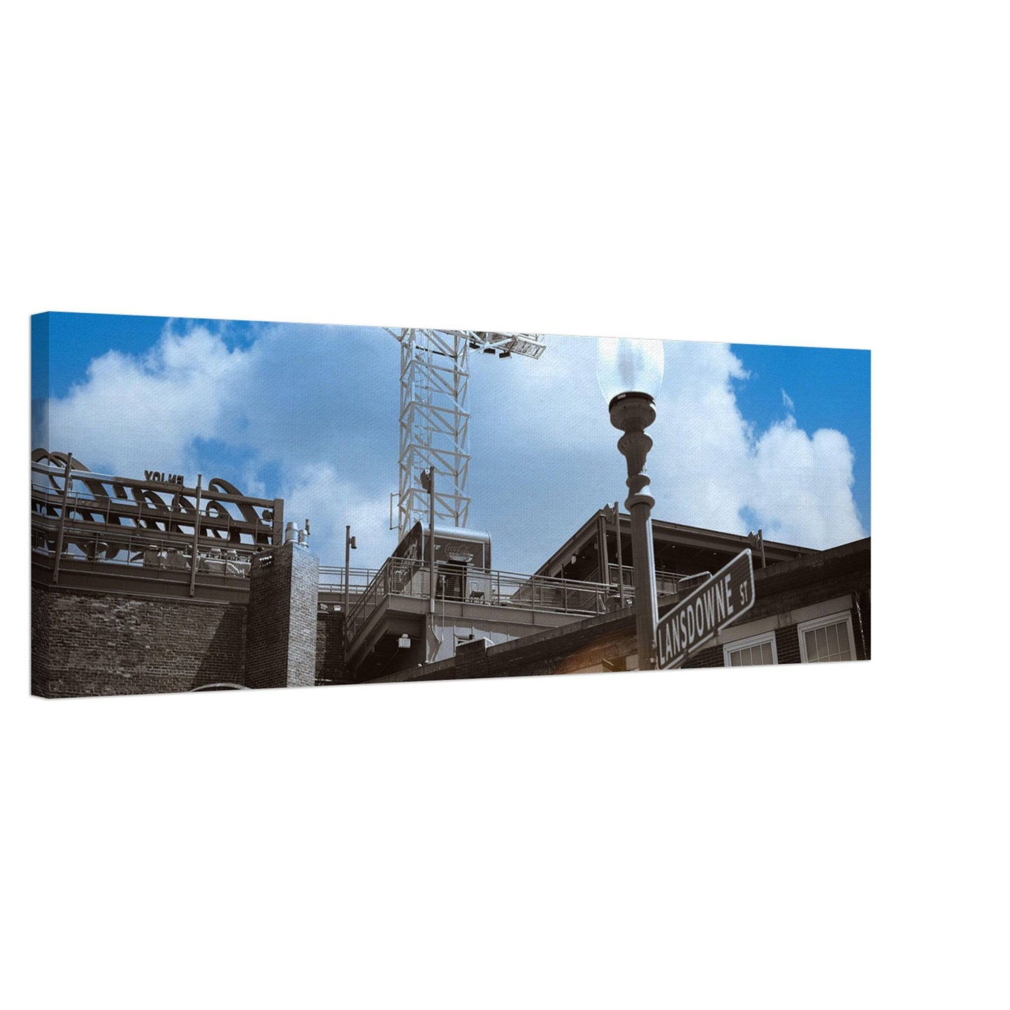 Lansdowne Blue Sky Canvas Boston Massachusetts Fenway Wall Art Home Office Business Commercial Decor Pixio.Co - Pixio.Co