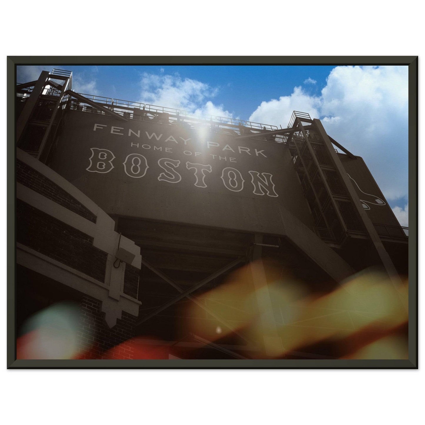 Fenway Home of Boston Museum Quality Matte Metal Framed Poster Massachusetts Red Sox Wall Art Home Office Business Commercial Decor Pixio.Co - Pixio.Co