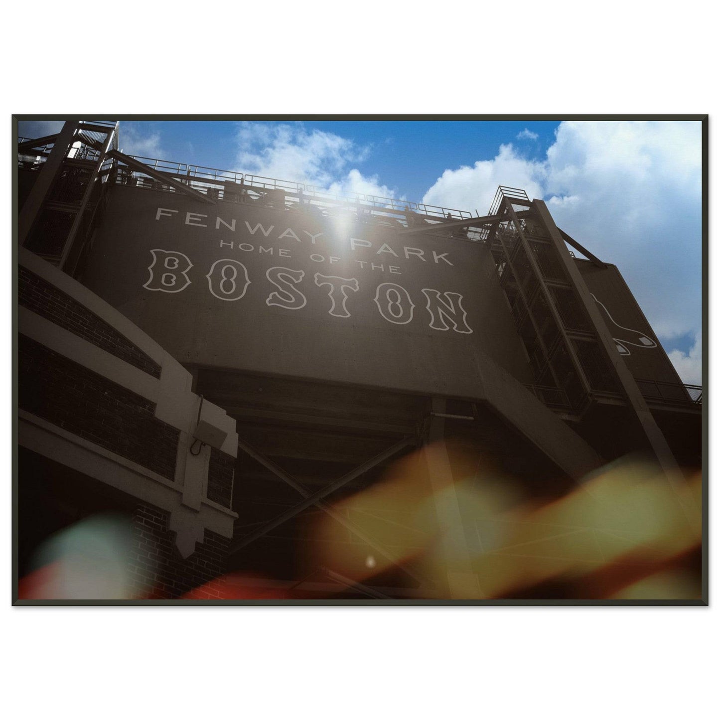 Fenway Home of Boston Museum Quality Matte Metal Framed Poster Massachusetts Red Sox Wall Art Home Office Business Commercial Decor Pixio.Co - Pixio.Co