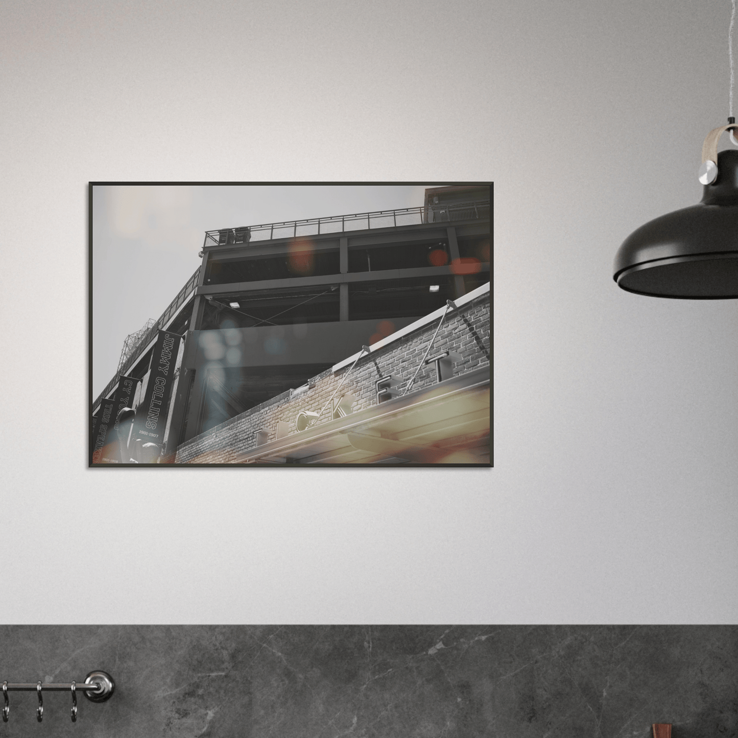 Fenway Tickets Black and White Matte Paper Metal Framed Poster Boston Massachusetts Wall Art Home Office Business Commercial Decor Pixio.Co - Pixio.Co