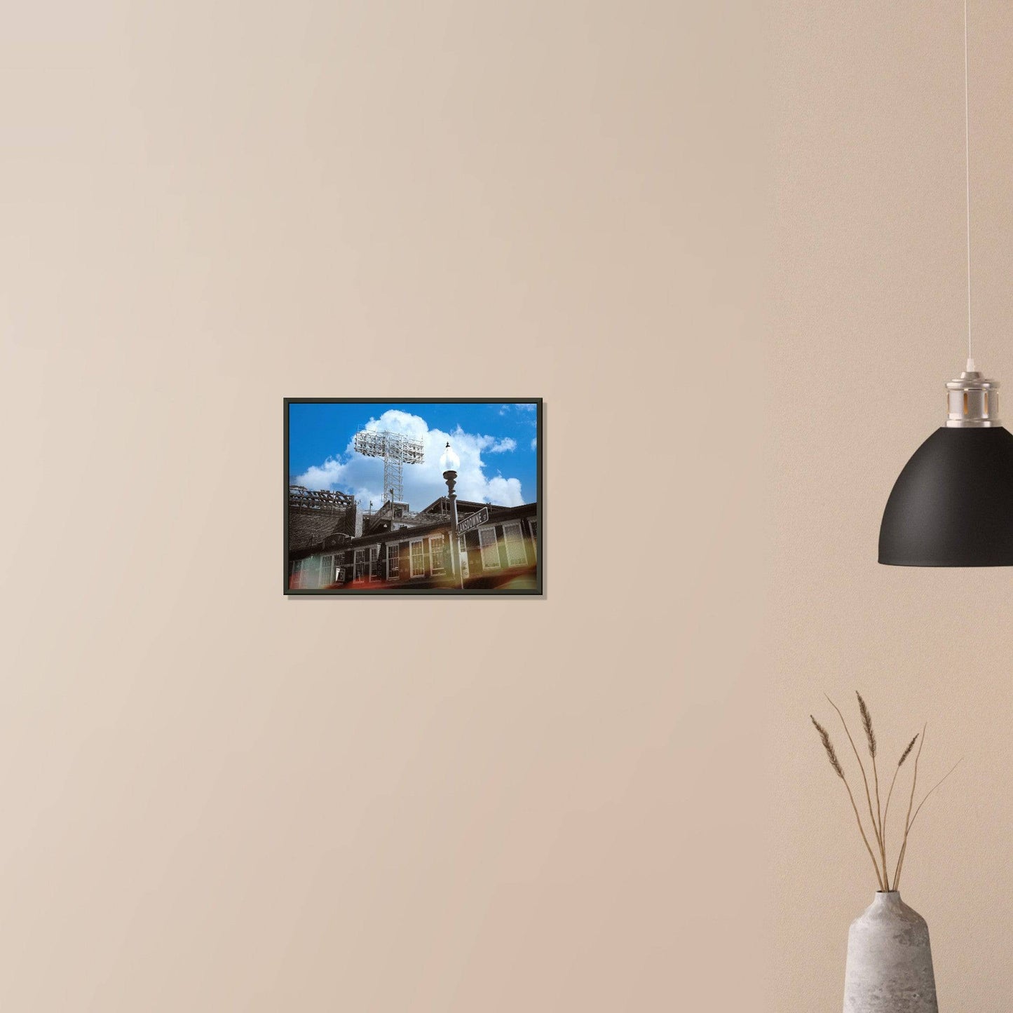 Lansdowne Blue Sky Matte Paper Metal Framed Boston Massachusetts Fenway Wall Art Home Office Business Commercial Decor Pixio.Co - Pixio.Co