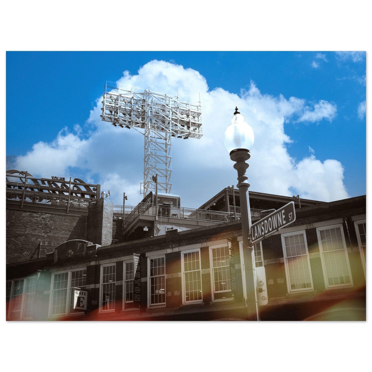 Lansdowne Blue Sky Matte Paper Poster Boston Massachusetts Fenway Wall Art Home Office Business Commercial Decor Pixio.Co - Pixio.Co