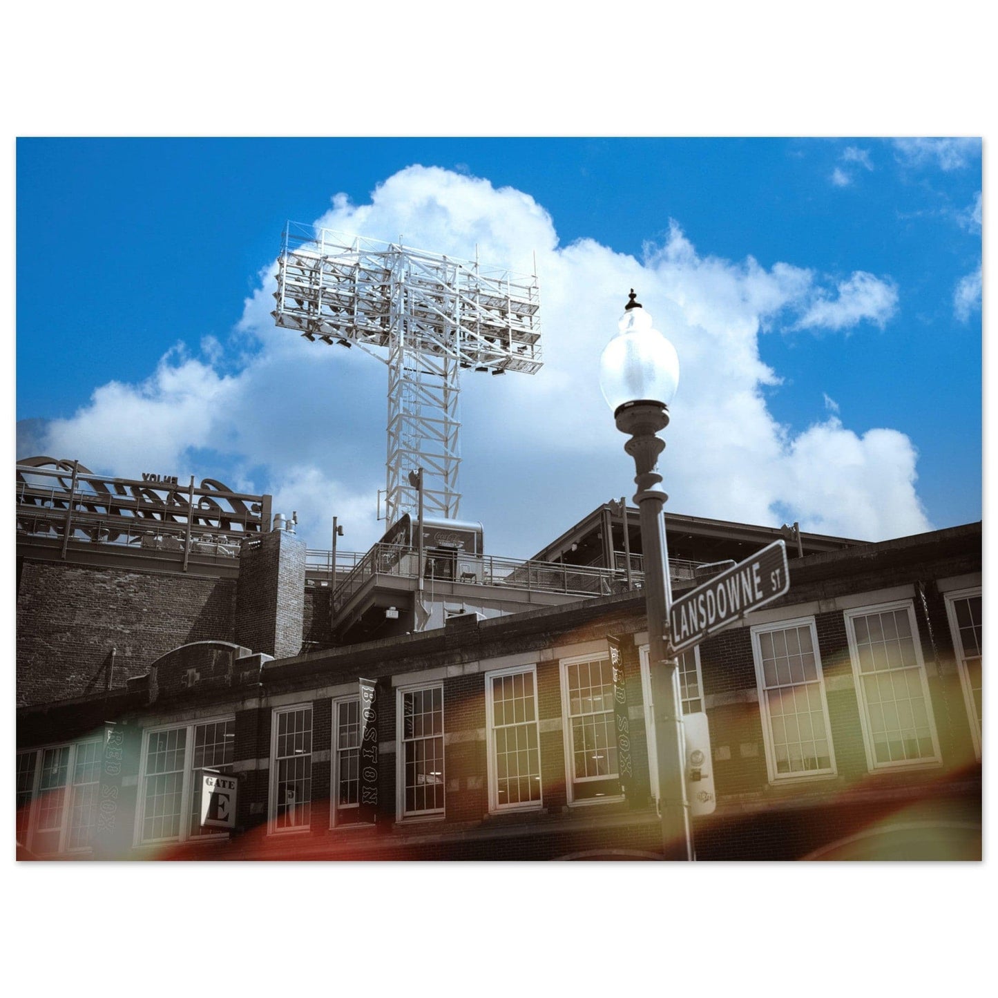 Lansdowne Blue Sky Matte Paper Poster Boston Massachusetts Fenway Wall Art Home Office Business Commercial Decor Pixio.Co - Pixio.Co