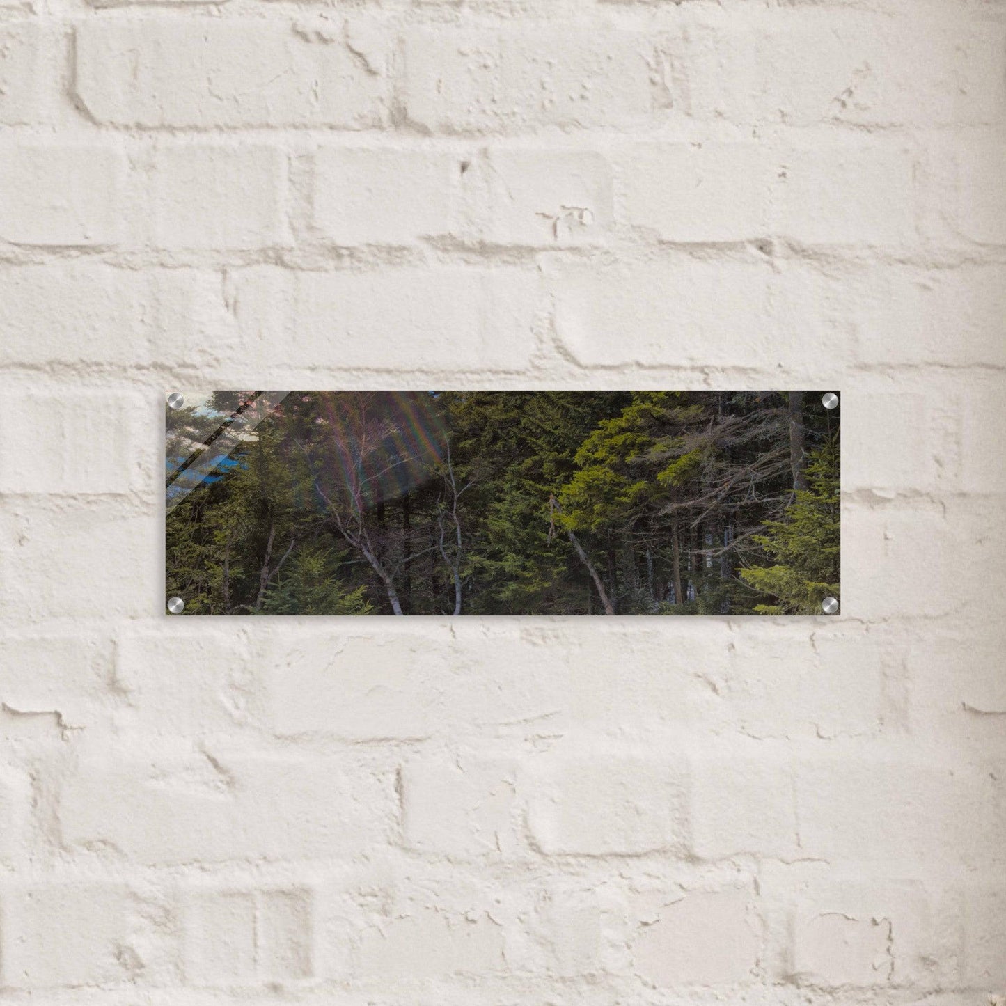 Sunset Americana Acrylic Print Relaxing Winter Mountain Wall Art Home Office Business Commercial Decor Pixio.Co - Pixio.Co
