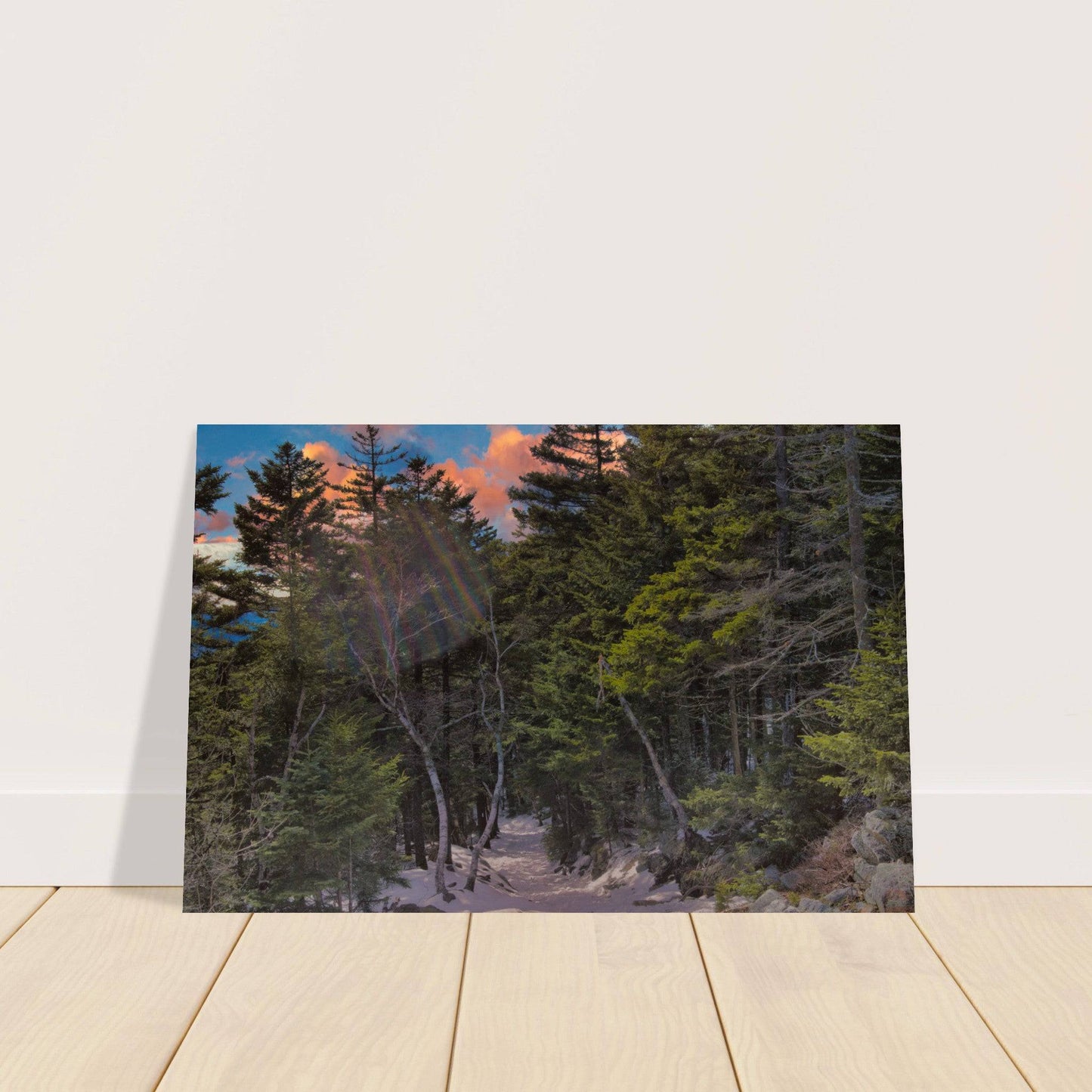 Sunset Americana Classic Matte Paper Poster Relaxing Winter Mountain Wall Art Home Office Business Commercial Decor Pixio.Co - Pixio.Co