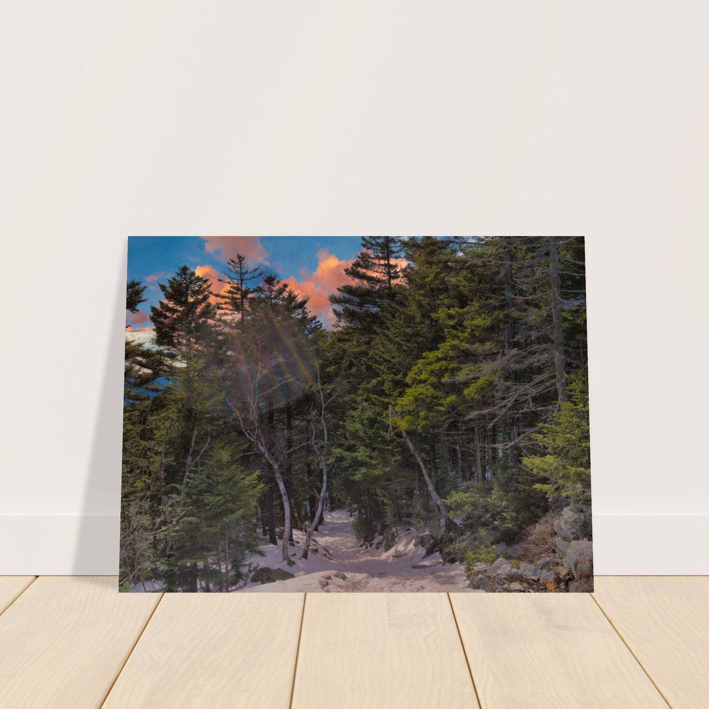 Sunset Americana Classic Matte Paper Poster Relaxing Winter Mountain Wall Art Home Office Business Commercial Decor Pixio.Co - Pixio.Co