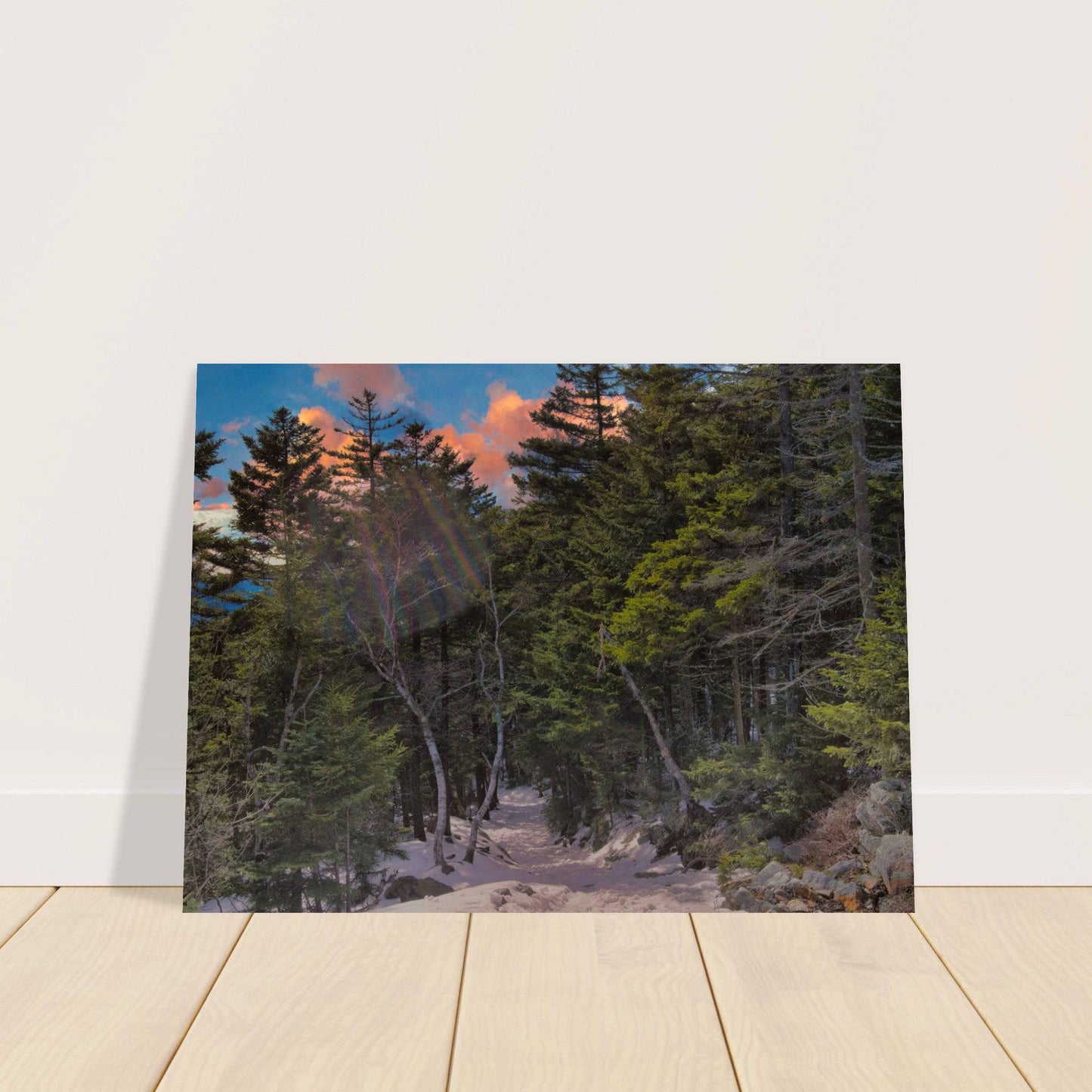 Sunset Americana Classic Matte Paper Poster Relaxing Winter Mountain Wall Art Home Office Business Commercial Decor Pixio.Co - Pixio.Co