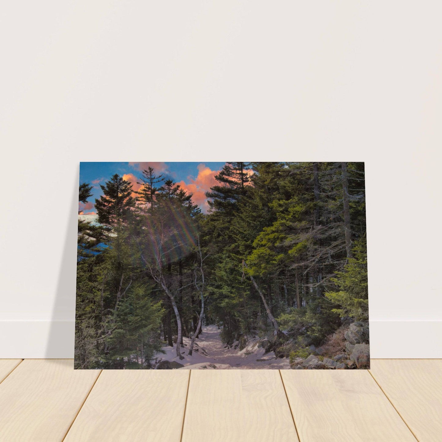 Sunset Americana Classic Matte Paper Poster Relaxing Winter Mountain Wall Art Home Office Business Commercial Decor Pixio.Co - Pixio.Co