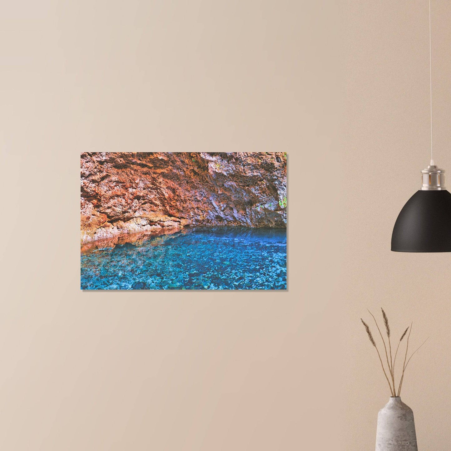 Three Eyes Cave Aluminum Print Wall Art Home Business Commercial Decor Pixio.Co - Pixio.Co