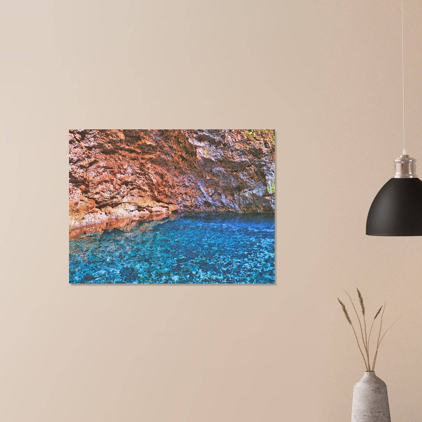 Three Eyes Cave Aluminum Print Wall Art Home Business Commercial Decor Pixio.Co - Pixio.Co