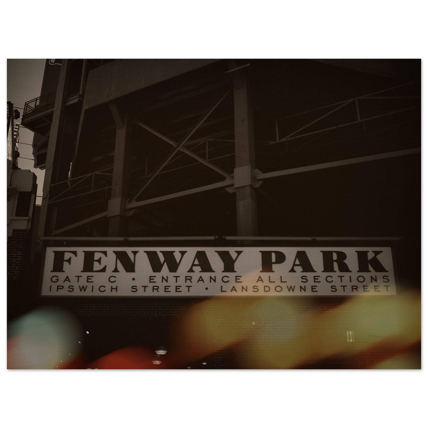 Fenway Lansdowne Wood Print Boston Massachusetts Wall Art Home Office Business Commercial Decor Pixio.Co - Pixio.Co
