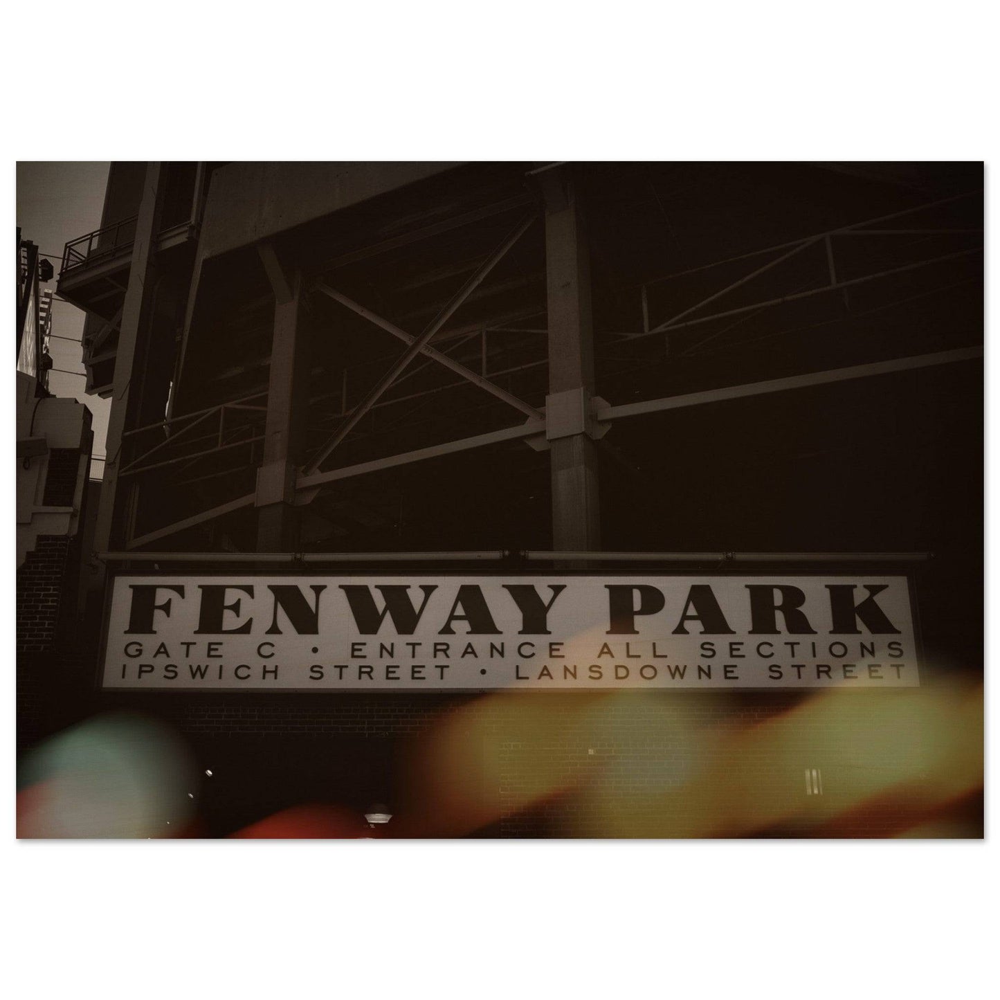 Fenway Lansdowne Wood Print Boston Massachusetts Wall Art Home Office Business Commercial Decor Pixio.Co - Pixio.Co