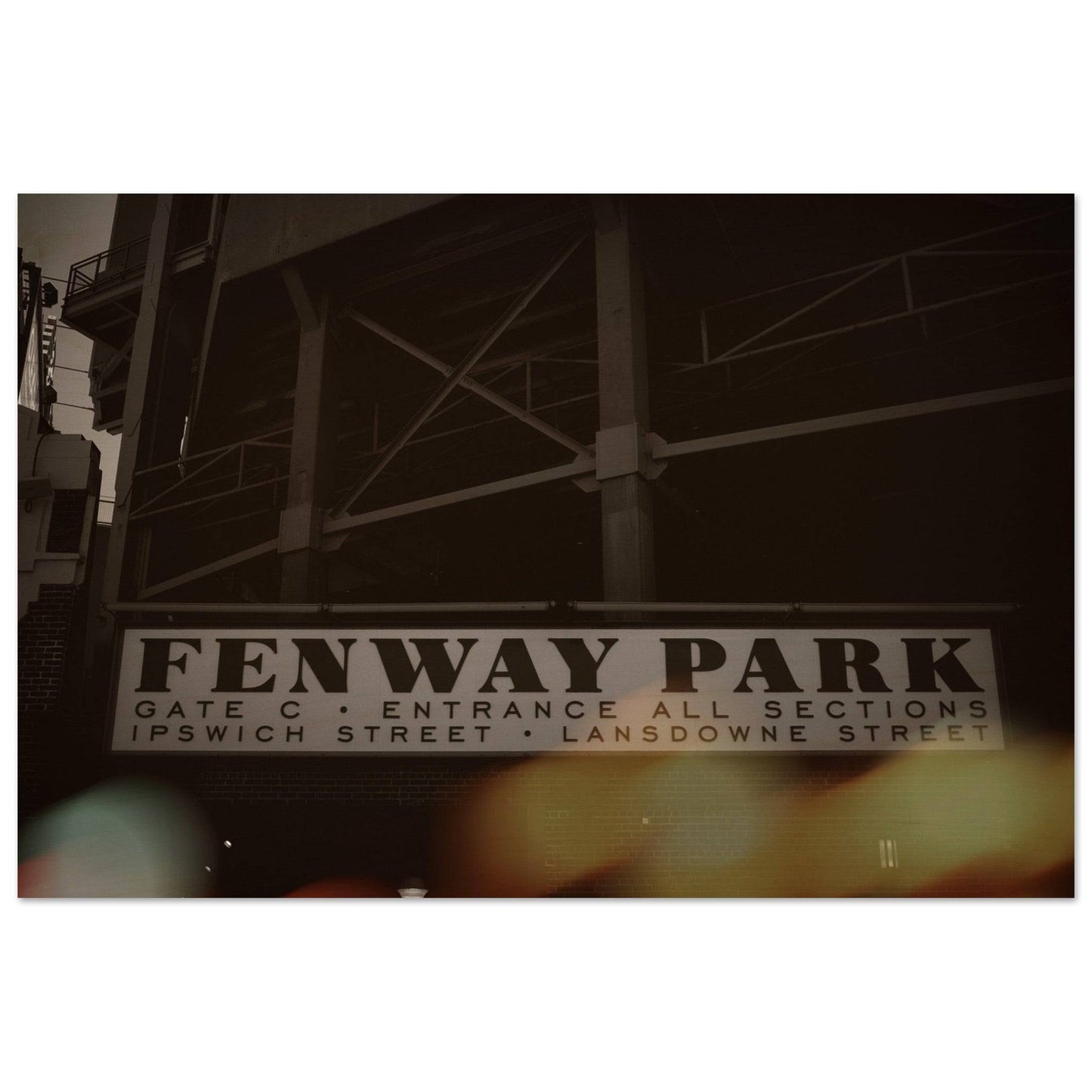 Fenway Lansdowne Wood Print Boston Massachusetts Wall Art Home Office Business Commercial Decor Pixio.Co - Pixio.Co