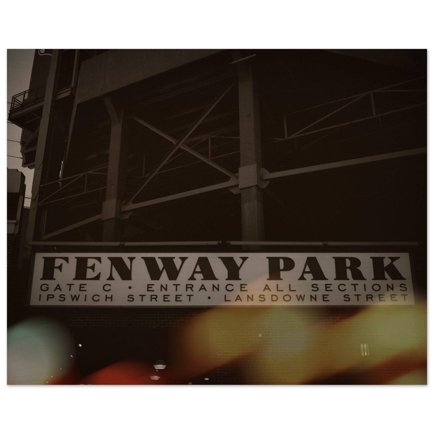 Fenway Lansdowne Wood Print Boston Massachusetts Wall Art Home Office Business Commercial Decor Pixio.Co - Pixio.Co