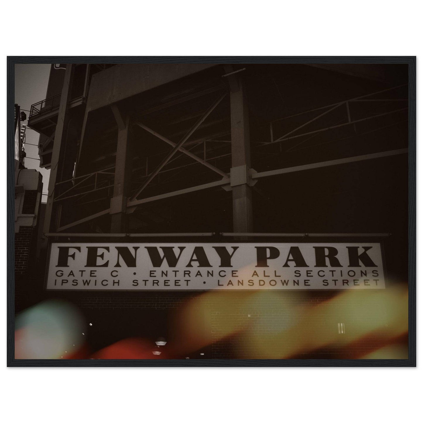 Fenway Classic Lansdowne Street Classic Matte Paper Wooden Framed Poster - Pixio.Co