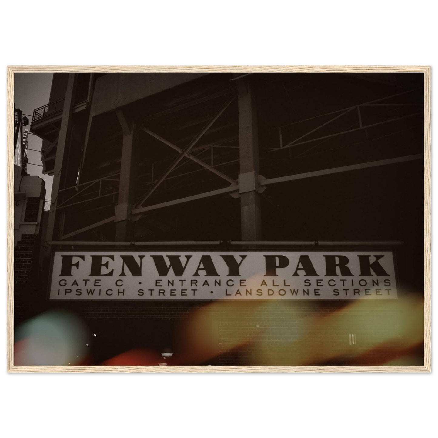 Fenway Classic Lansdowne Street Classic Matte Paper Wooden Framed Poster - Pixio.Co