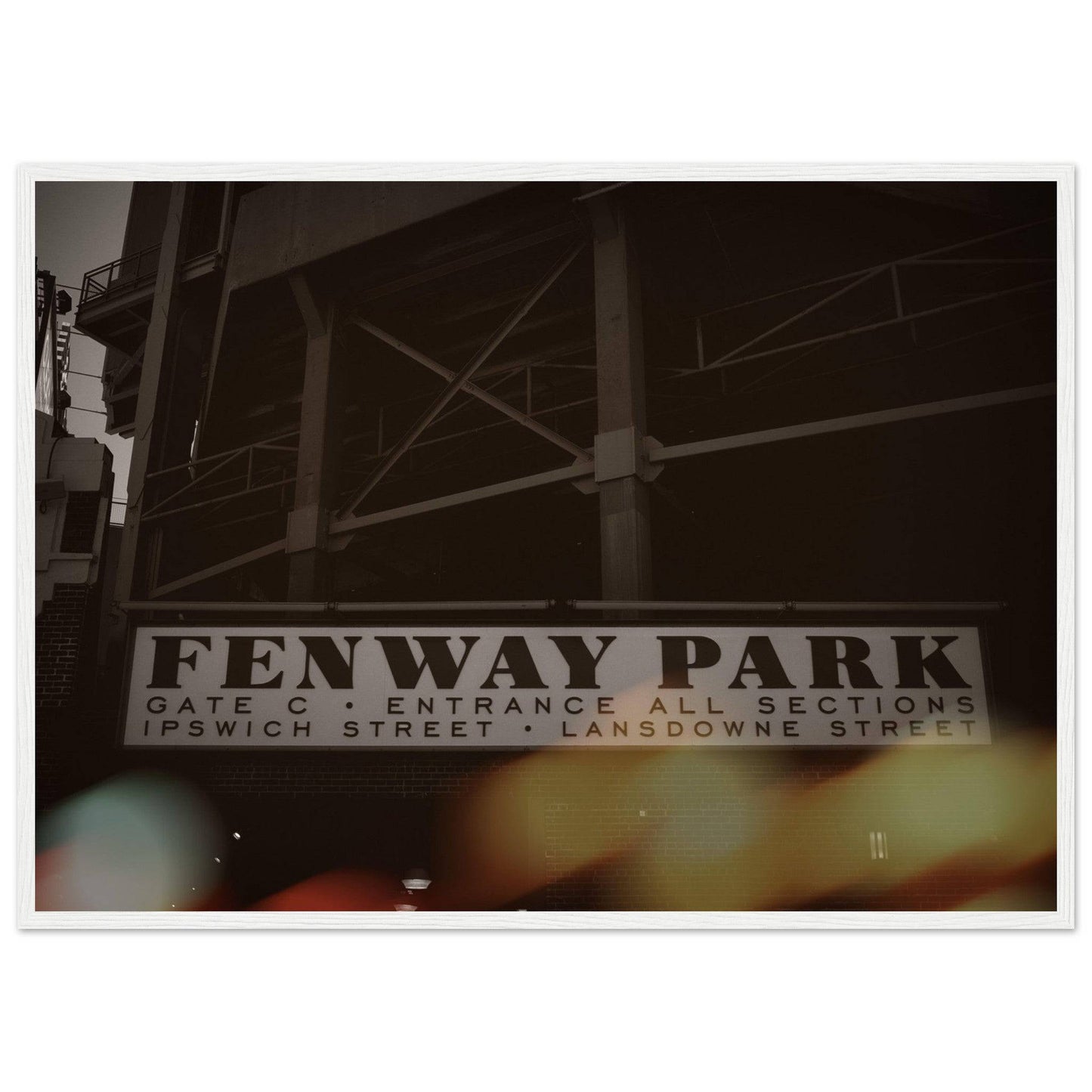Fenway Classic Lansdowne Street Classic Matte Paper Wooden Framed Poster - Pixio.Co