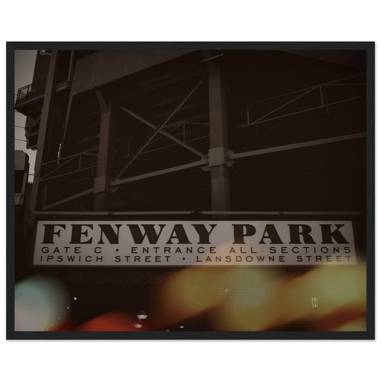 Fenway Classic Lansdowne Street Classic Matte Paper Wooden Framed Poster - Pixio.Co